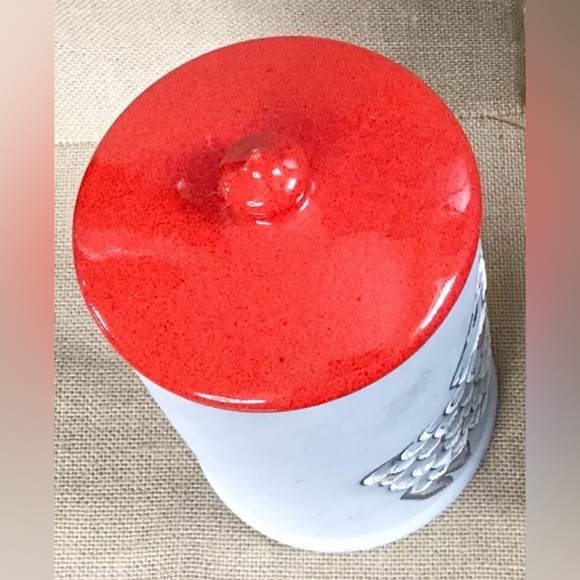 Vintage Sheep Treat Jar Tall Canister Country Kitsch Farm Cottage Core Whimsical - Picture 6 of 12